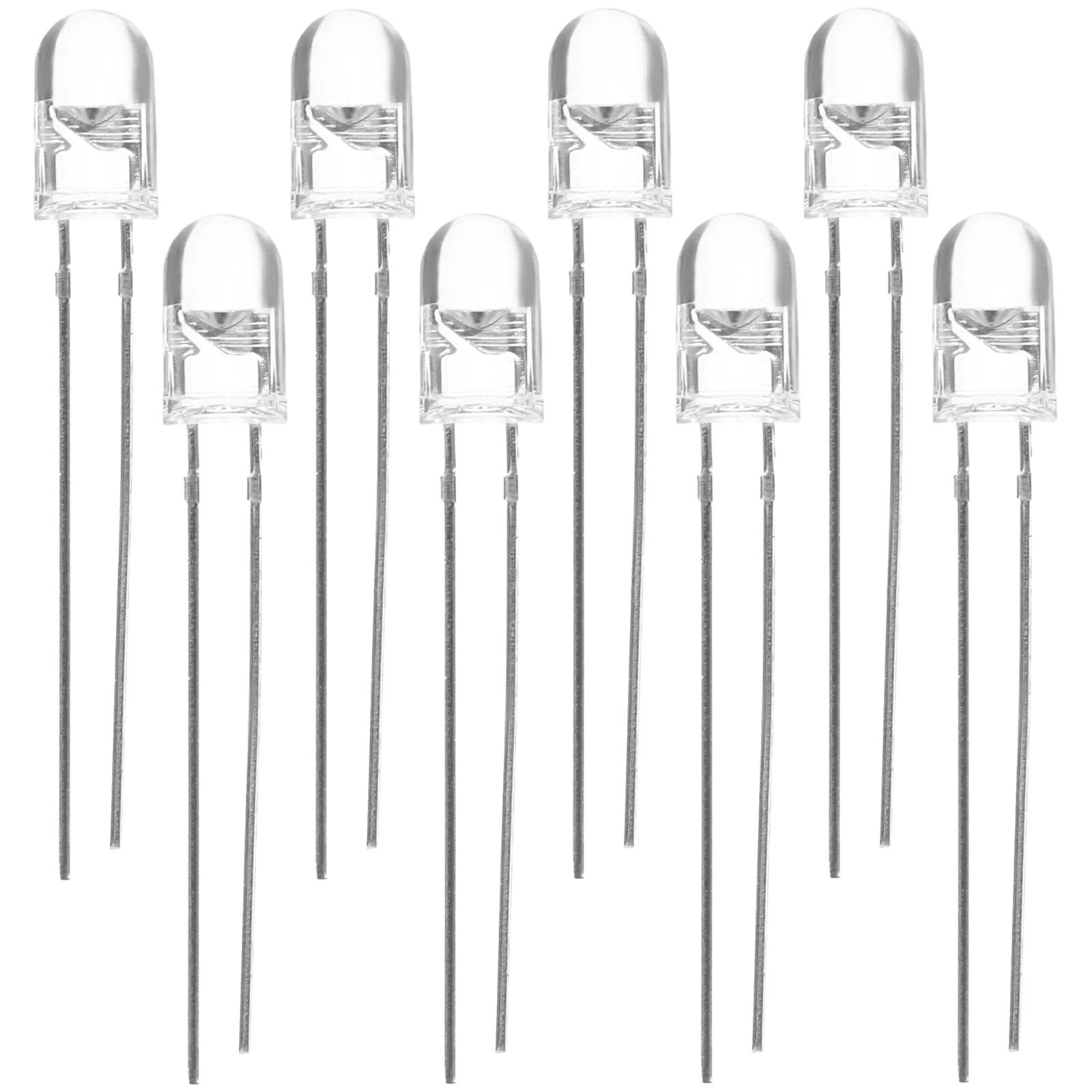 10Pcs Ultraviolet Leds 10mm Diameter 400-405nm Ultra Bright Clear Lens High Intensity Indicator Diagnostic Analytical Equipment