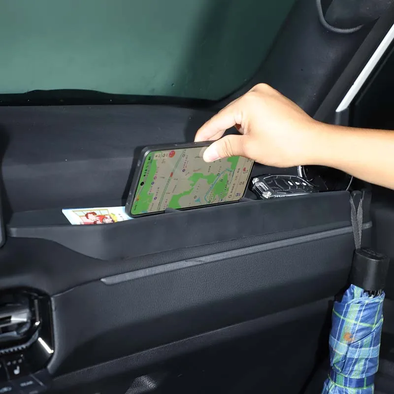 Für Toyota Prado LC250 2024+ Beifahrer-Aufbewahrungsbox Auto-Aufbewahrungsbox für die Beifahrerseite Aufbewahrungsbox Zubehör Silikon Schwarz