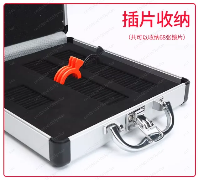 Aluminum Alloy Optometry Try-on Lens Storage Box Portable