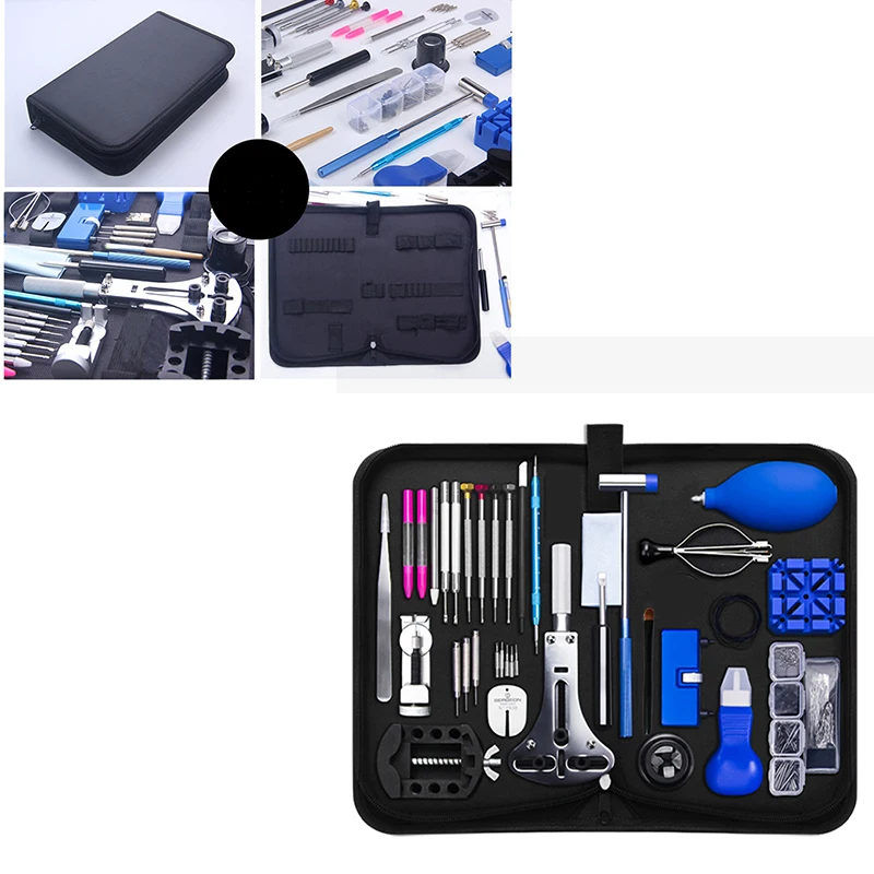 

Multifunctional Big Bag Watch Repair Kit Professional Watch Battery Replacement Tool Watch Link And Back Removal Tools Set