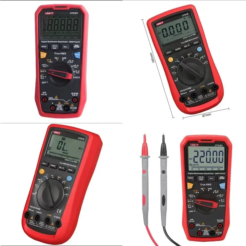 for UT61E Plus Digital Multimeter True RMS AC DC Voltage Current Resistance Capacitance Tester High Quality