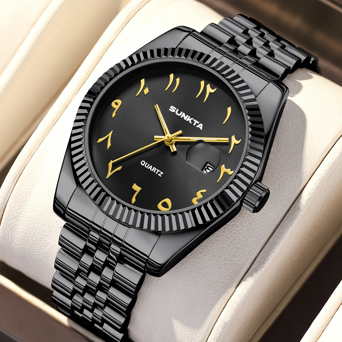 LIGE Elegant Women's Watches Top Brand Luxury Creative Gold Stainless Steel Arabic Numeral Dial Quartz Wrist Watch For Women