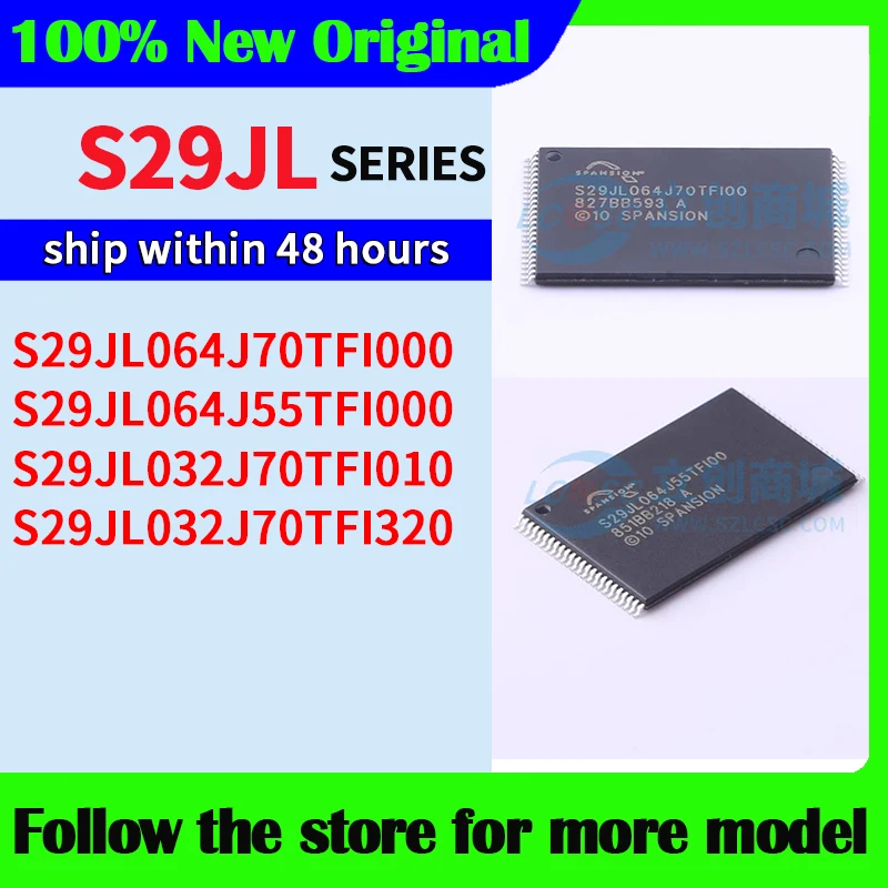 

S29JL064J70TFI000 S29JL064J55TFI000 S29JL032J70TFI010 S29JL032J70TFI320 In stock 48 hours ship