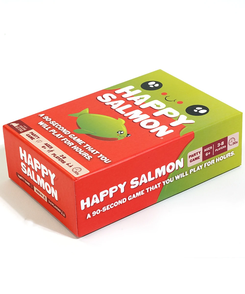 Happy Salmon by Exploding Kittens - Card Games for Adults Teens and Kids - Fun Family Games (English version)