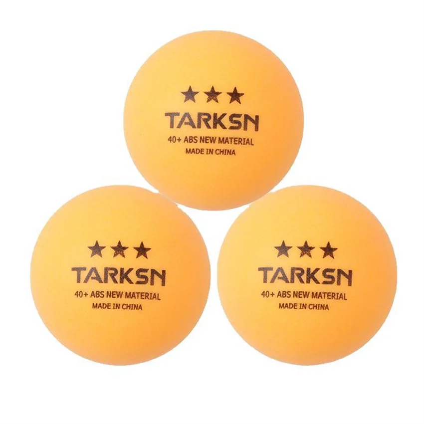 2023 TARKSN High Quality Table Tennis Balls ABS New Material 40+ Resistant Ping Pong Balls Wholesale Bulk Price