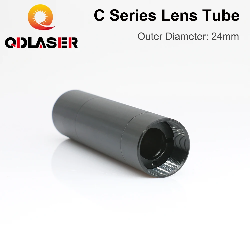 QDLASER CO2 Lens Tube Outer Diameter 24mm C&E Series for Lens Dia.20mm FL50.8/63.5/101.6MM for Co2 Cutting & Engraving Machine