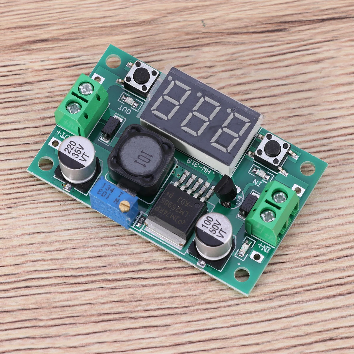 Dc-Dc Adjustable Voltage Regulator Module 1.25-37V LED Voltage Display Step Up Power Supply Booster Module Thermal