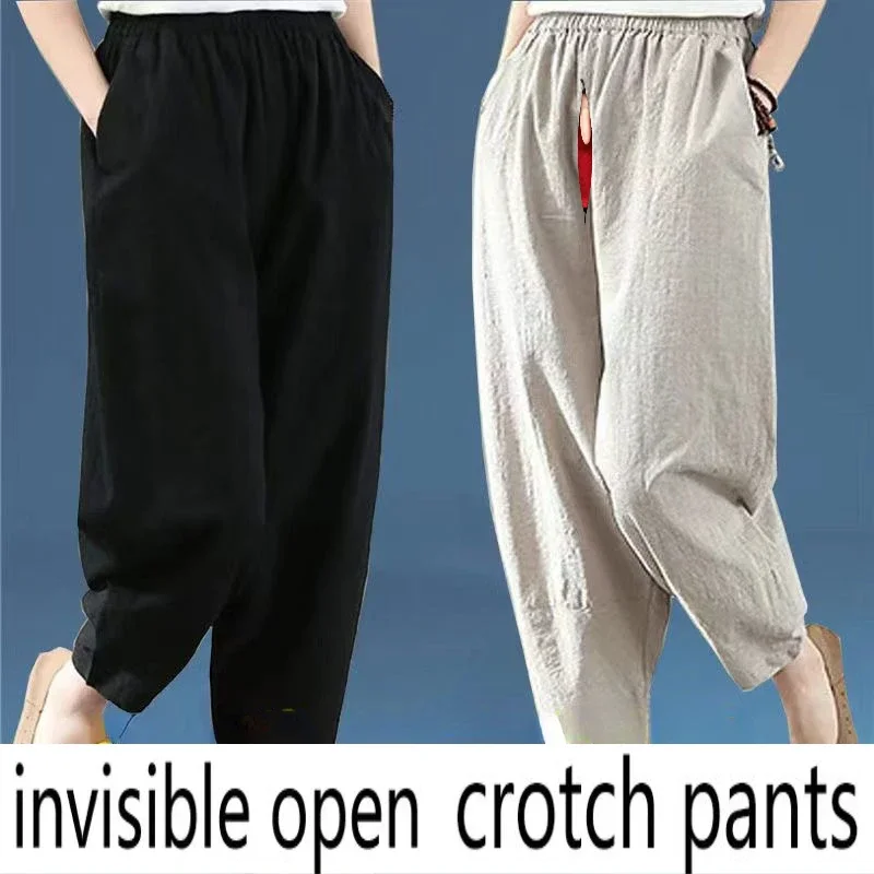 lnvisible open crotch pants give you an unpreced ented sexy experience baggy pants  pants  korean style streetwear women