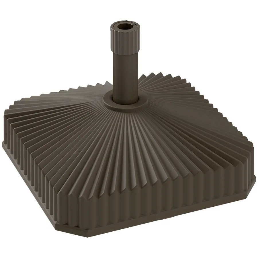 

Square Patio Umbrella Base Holder Heavy Duty Outdoor Umbrella Stand Base Filled Up to 42lbs with Stand or 33lbs with Water for