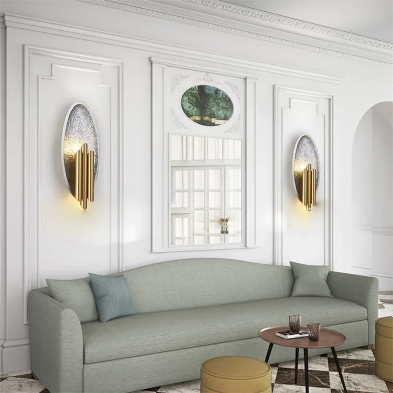 Nordic Iron Dimmable Wall Hanging Light for Living Room Kitchen Creative Hallway Loft Designer Fixture Home Decoration