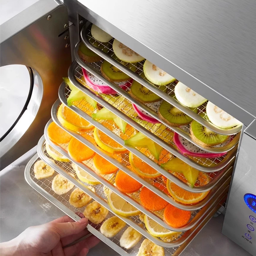 مجفف طعام ذكي للتحكم في درجة الحرارة - مجفف خضروات فواكه وجبات خفيفة منزلي تجاري للحيوانات الأليفة والدجاج والثدي (وظيفة الموقت) #2
