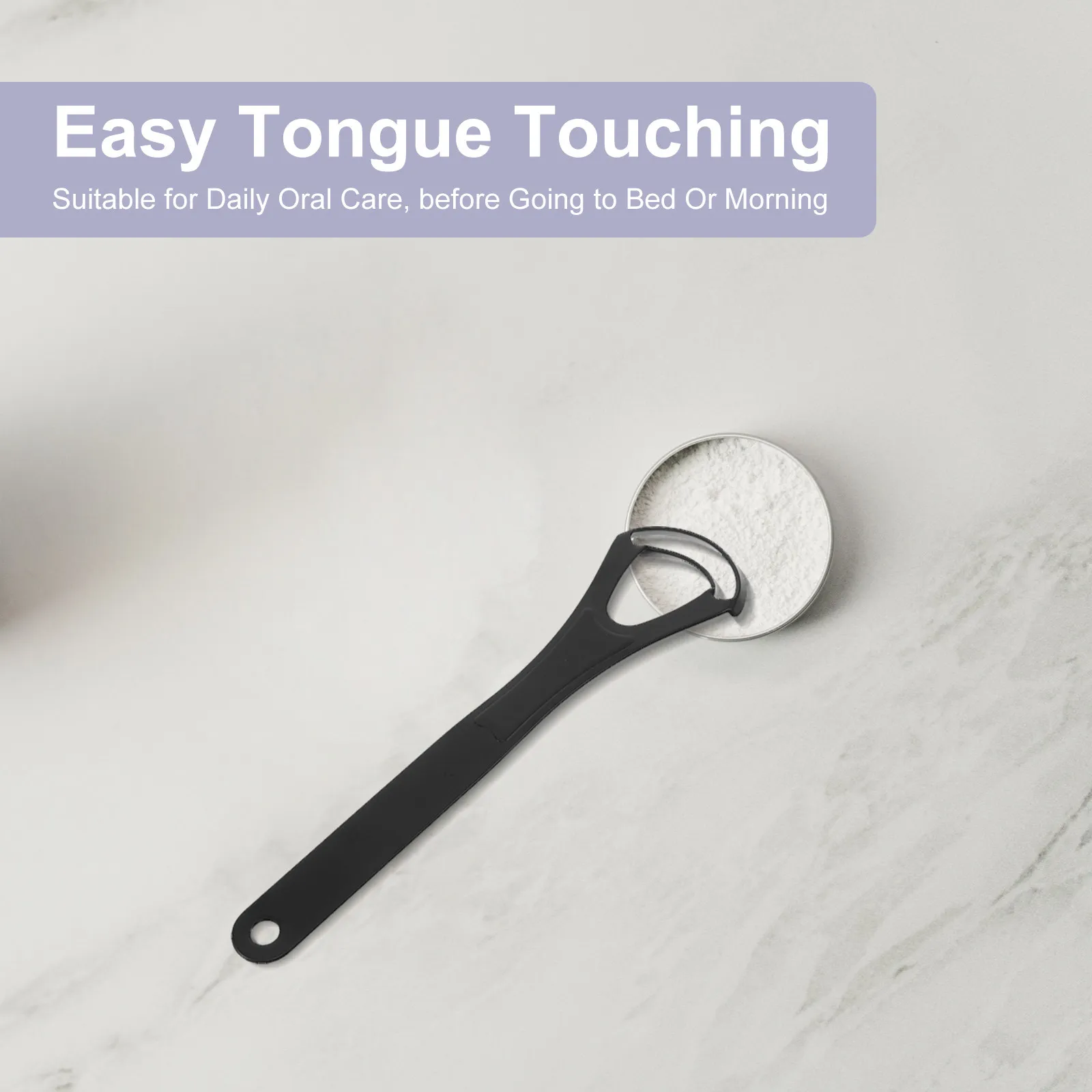 2Pcs Stainless Steel Tongue Scraper Reusable Metal Oral Care Cleaner Compact Tongue Scrubber for Fresh Breath Coating Removal