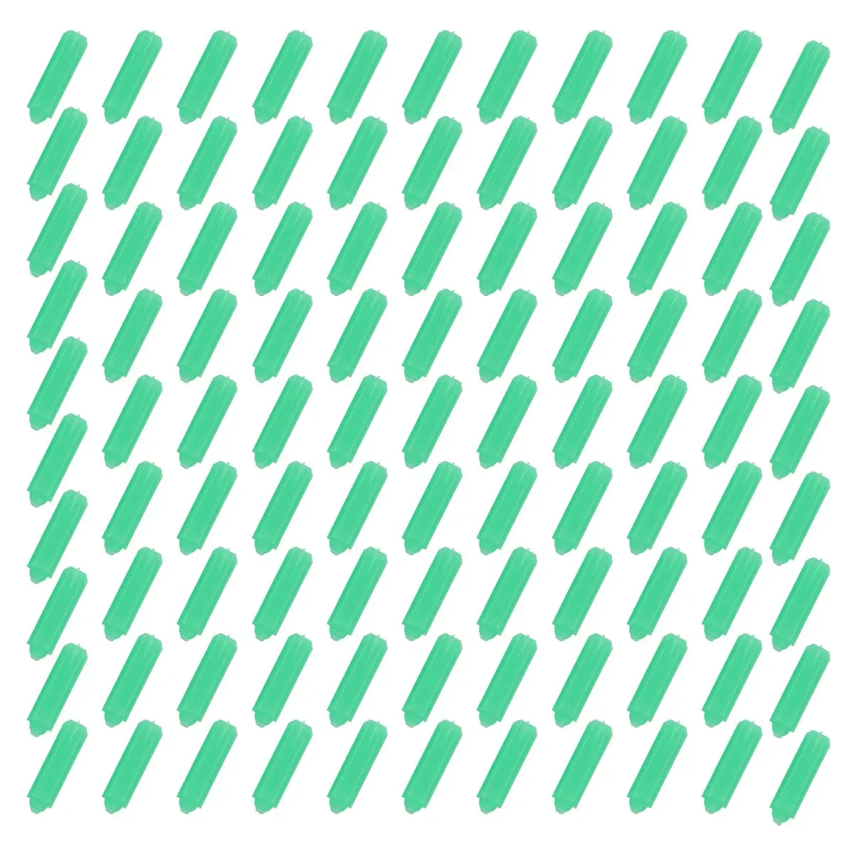 Top Sale Mounting screws green 6 mm non-slip plastic dowel 100 pieces