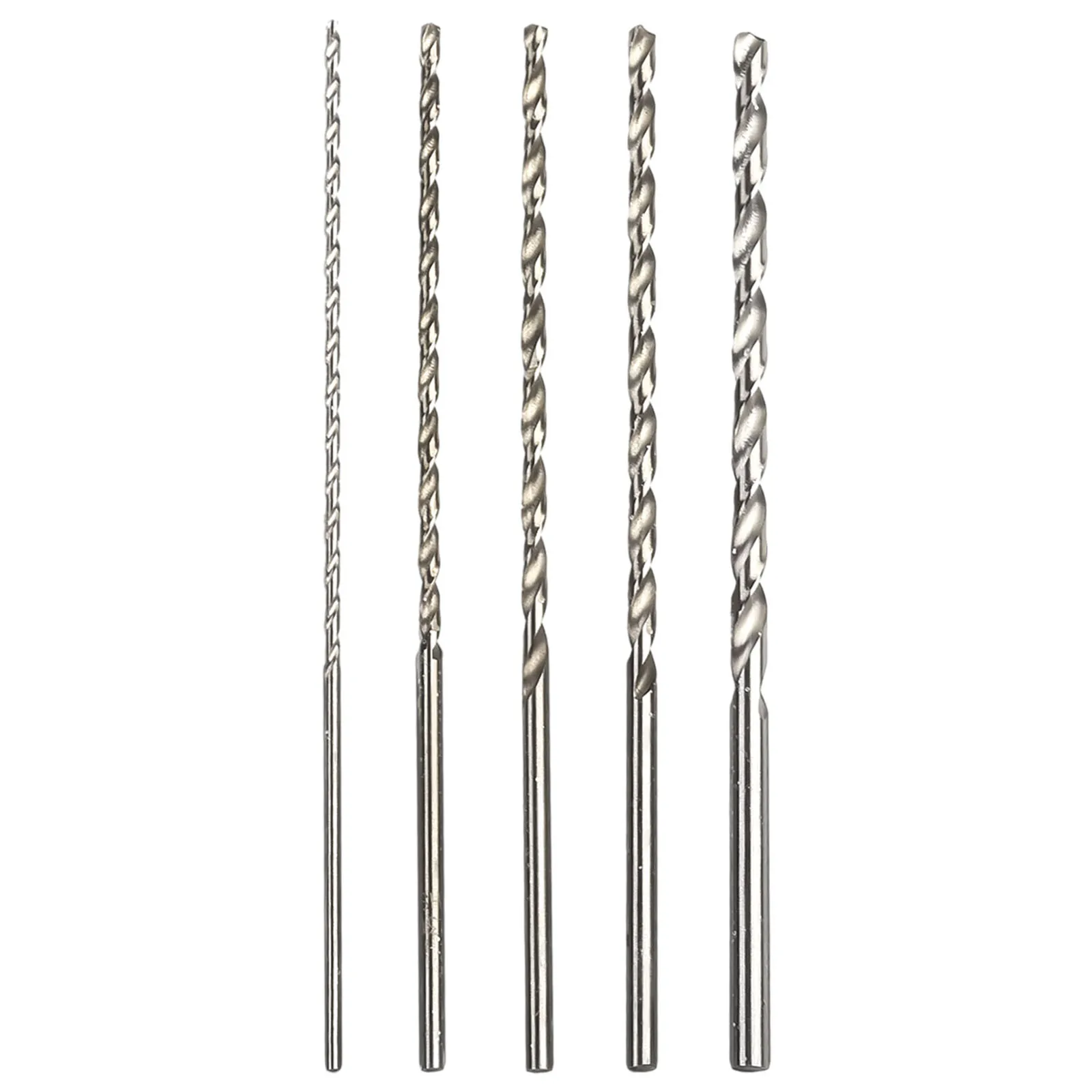 HSS High-speed Steel Drill Bit Set, 10 Pieces, 2 Pieces Each Of Extra-long 2mm, 3mm, 3.5mm, 4mm, 5mm, Extended  Drill