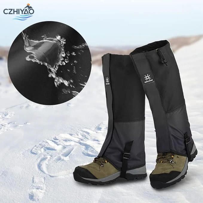 

CZHIYAO Waterproof Hiking Gaiters-Upgraded Zipper Leg Covers Lightweight Breathable For Men Women Dirt Proof Hunting Adventures