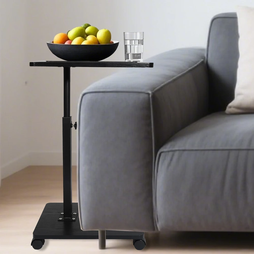 Scrivania per laptop regolabile 360 °   Vassoio girevole per divano, tavolo per ufficio domestico, carrello con rotelle, comodino, letto medico per la casa, vassoio per alimenti