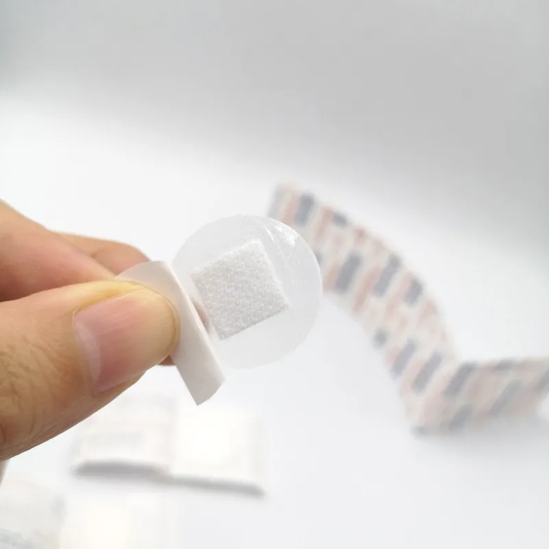 50pcs/set Round Band Aid Transparent/Non-transparent Circle Patch for First Aid Wound Dressing Plaster Adhesive Bandages Tape