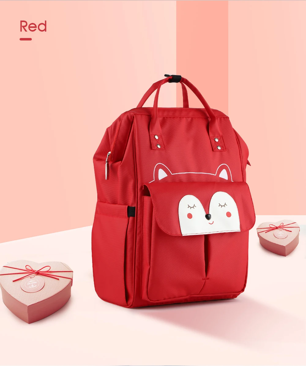 Waterproof Mummy Diaper Backpack Cartoon Design Mother Maternity Nappy Travel Bag Large Capacity Baby Care Nursing Stroller Bags