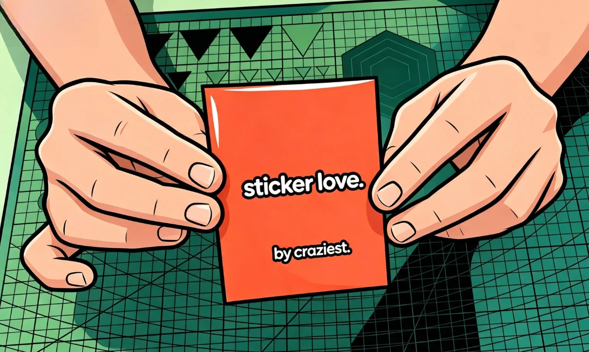 Street Magic Props Sticker Love Magic Trick by Craziest Double Signature Sticker Fusion On Playing Card Visual Gimmick Close Up
