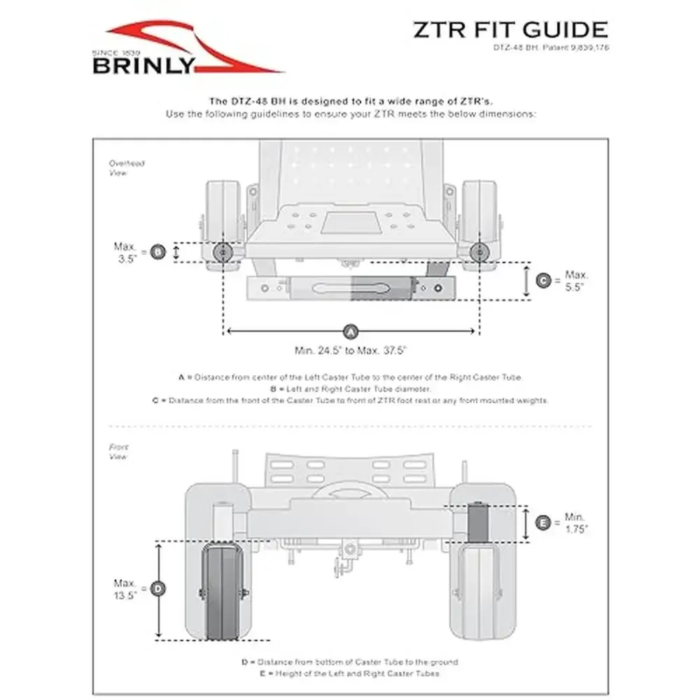 ZTR Front-Mount Dethatcher Heavy-Duty Steel Triple-Coil Strength Two Rows of Tines Fits Wide Range of Zero Turn Mowers USA-Made