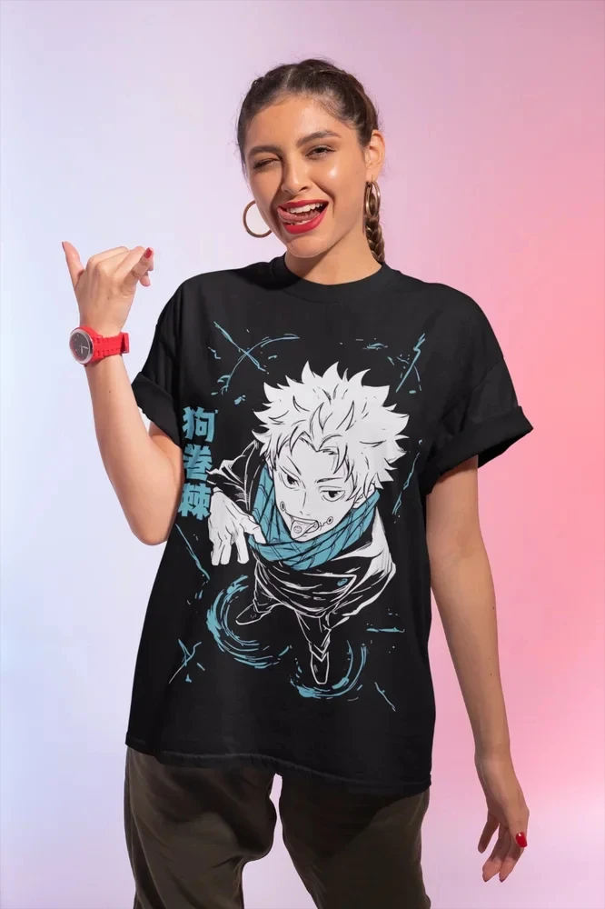 Inumaki Toge Unisex T-Shirt,Jujutsu Kaisen JJK Satoru Gojo Anime Tee Shirts for Women  Women Clothes  Y2k Top  Gothic  Goth