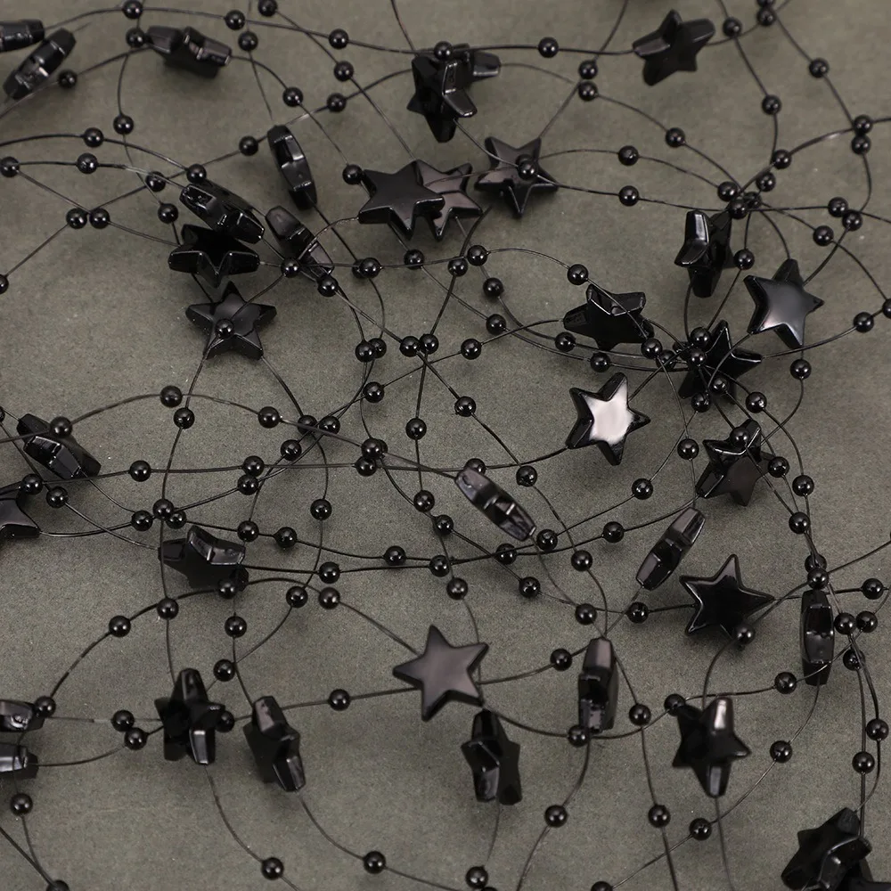 30 متر 13 مللي متر ستار الخرز سلسلة مطلي البلاستيك الاكريليك الخرز سلسلة بسيطة متعددة الأغراض شجرة عيد الميلاد الديكور سلسلة #1