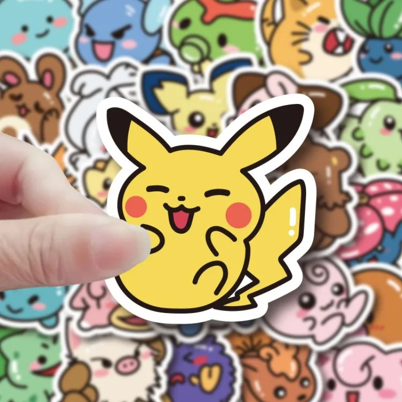 50 pz Poké Mon Pikachu Charmander Charizard Adesivo Cartoon Notebook Diario Giocattolo per bambini Custodia per cellulare Adesivo ricompensa