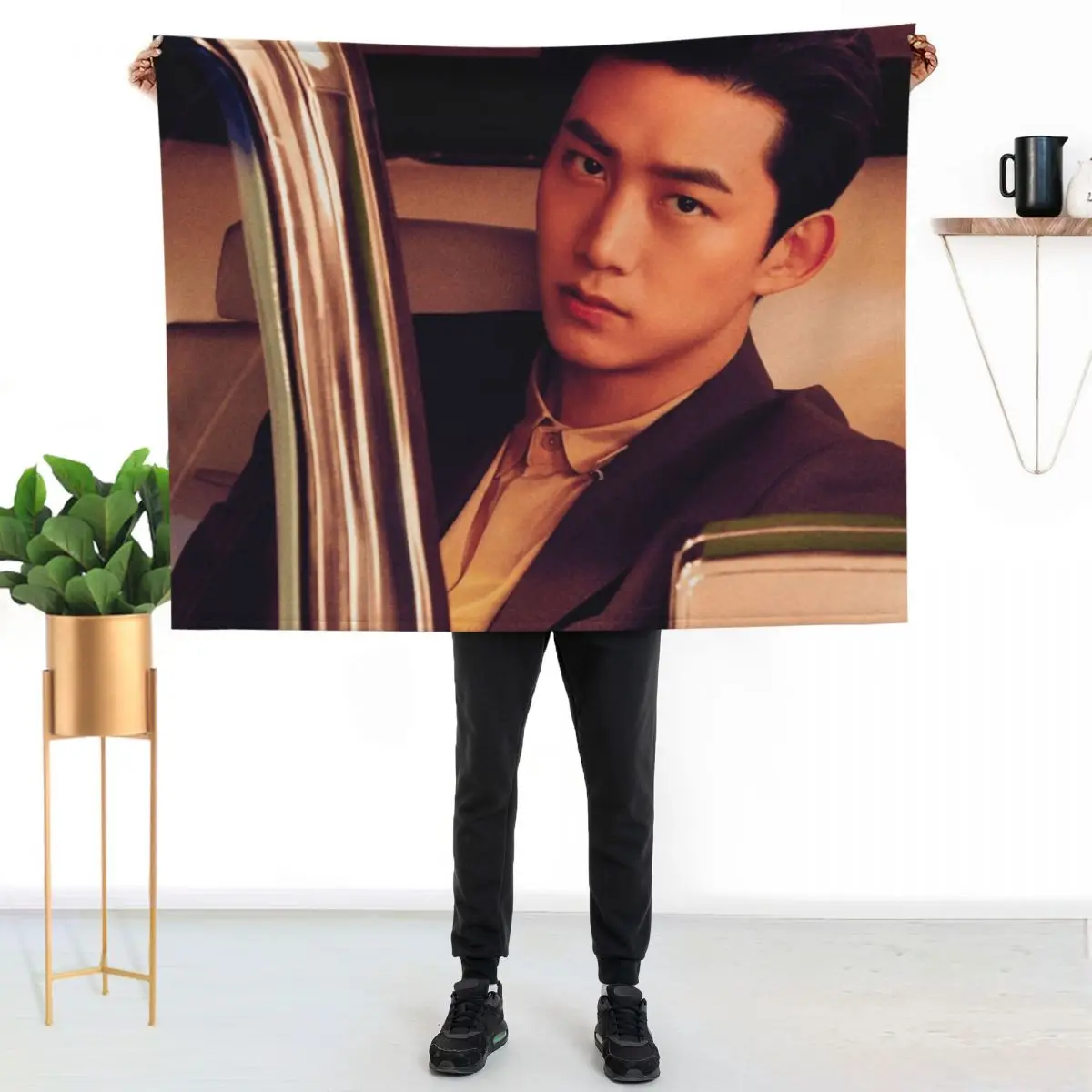 2PM With Me Again - TAECYEON Throw Blanket for sofa Luxury bed plaid manga Extra Large Throw Luxury Throw Blankets