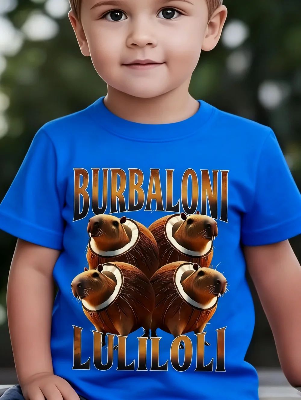 تي شيرت إيطالي من Brainrot للأطفال الأولاد والبنات تي شيرت صيفي جديد بأكمام قصيرة تي شيرت تونغ تونغ صحور موضة ملابس أطفال للأولاد