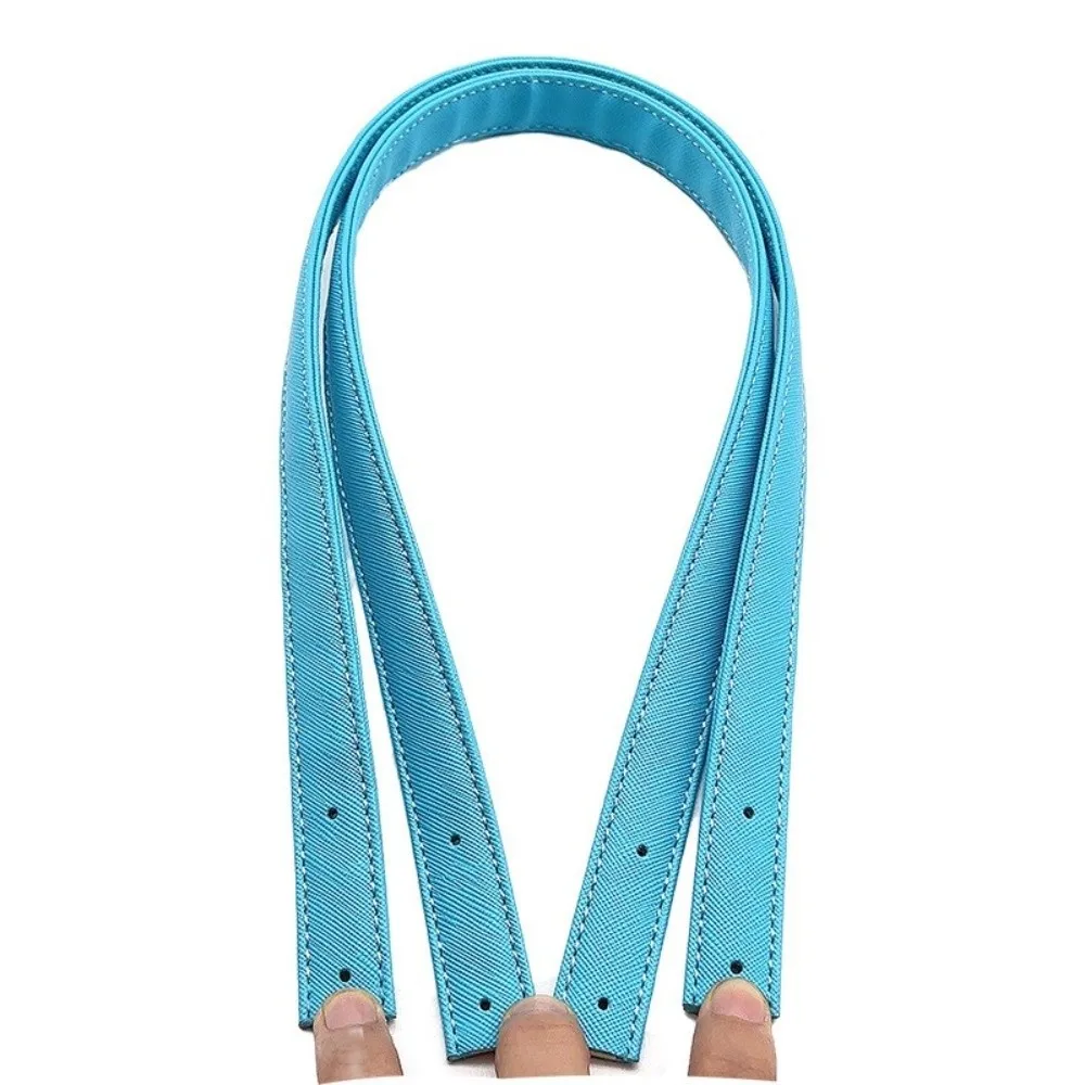 Durable 2pcs Bag Straps 60cm Length PU Leather Handle Strap Detachable With Rivets DIY Bag Straps For Bags