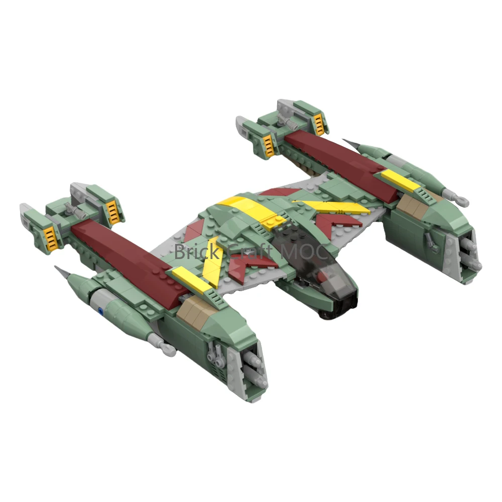 

Набор строительных блоков MOC Porax-38 Sci-Fi Starfighter — футуристическая модель космического корабля для любителей научной фантастики