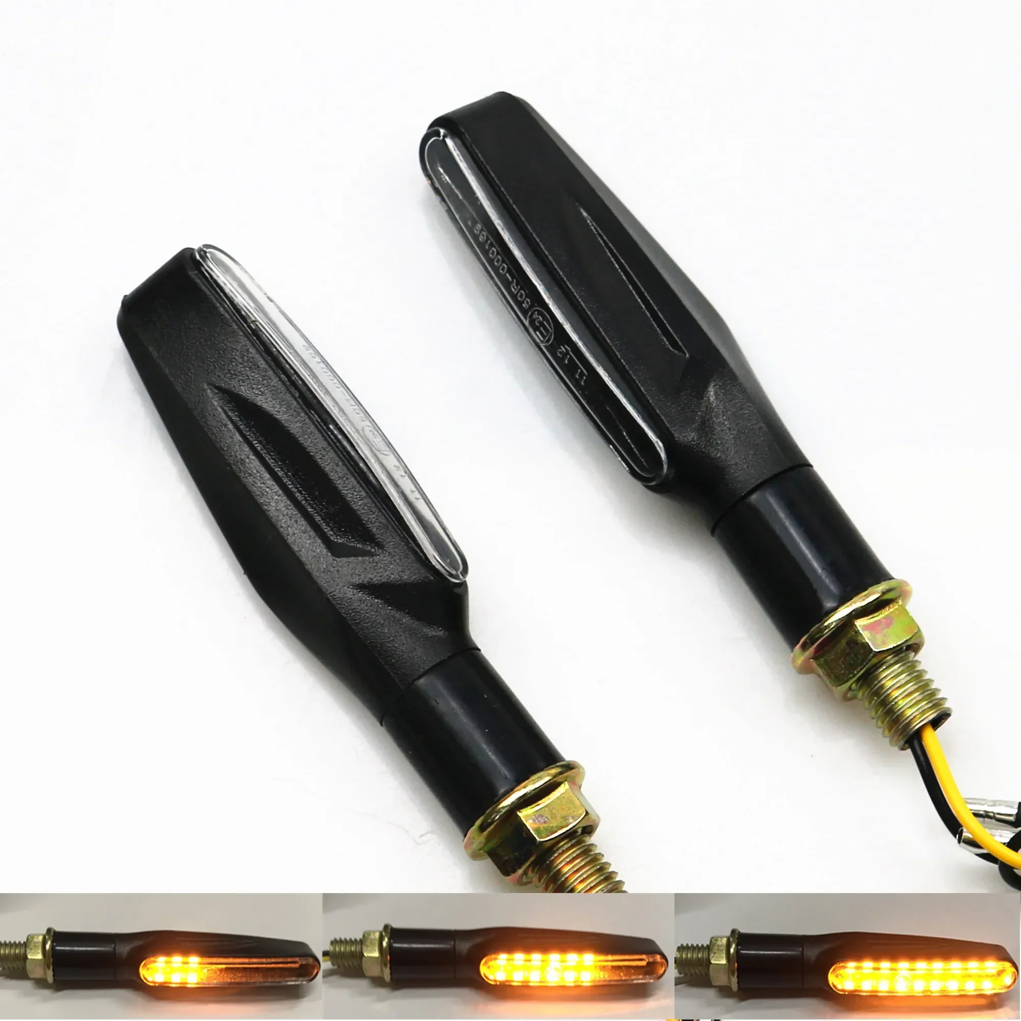 

Motorcycle Street Bike LED Flowing Blinker Flashing Turn Signal Indicator Light