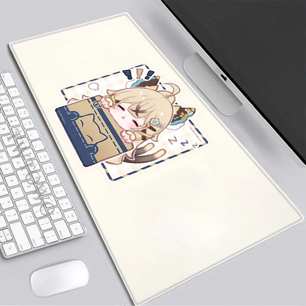 

Kirara Genshin Impact Mousepad HD Printing Computer Gamers Locking Edge Non-slip Mouse Pad XXL90x40cm Keyboard PC Desk Pad