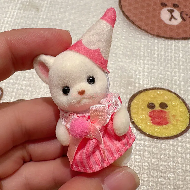 Originele Anime Sylvanian Families Easter Garden Rabbit Kawaii Figuur Collectible Doll Verjaardagscadeau Kinderen Speelgoed Kerstcadeau