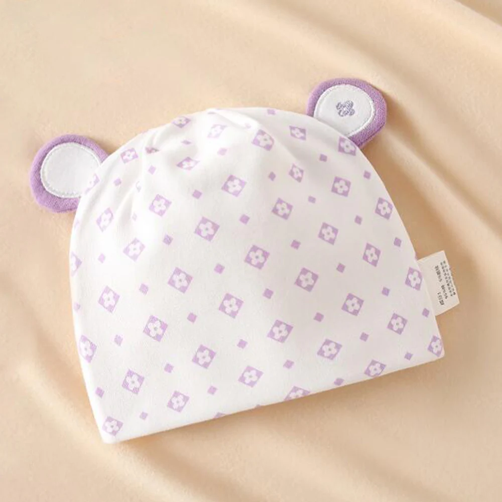 Newborn Hospital Baby Hats Cotton Fashion Spring Autumn 0-3 Months Baby Caps For Boys Girls Outdoor Baby Head Protector