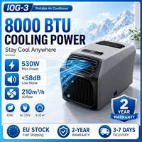 Climatiseur portable, 8000 BTU, climatiseur de camping 220V avec télécommande, compresseur silencieux pour tente, camping-car, caravane 1