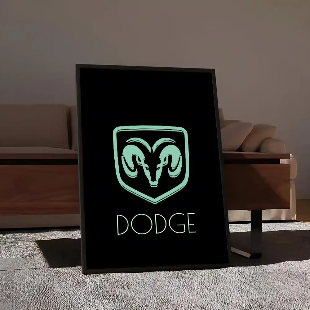 D-Dodges Car Logo Painting Calligraphy Print Canvas Art Pictures Home For Living Room Modern Decor Room Home Decor view 6
