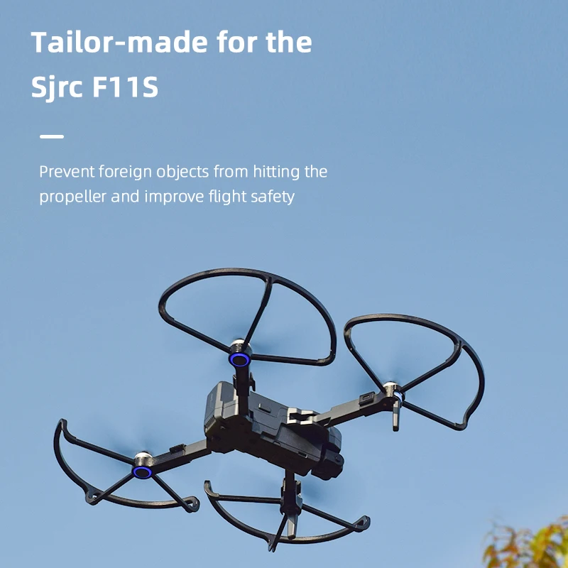 Kit di copertura protettiva per protezione della lama dell'elica puntelli per SJRC F11 F11S 4K Pro 2-Axis Gimbal Camera RC Drone pezzi di ricambio accessori