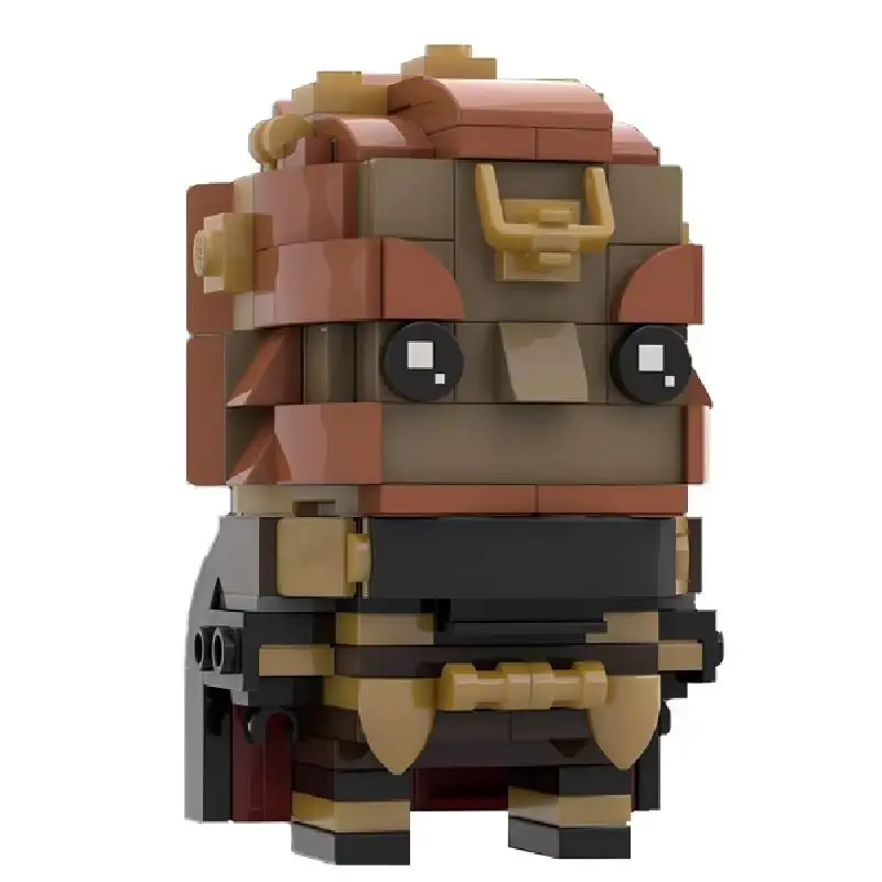 MOC game characters around the building block character collection square doll series mosaic building block toy gift