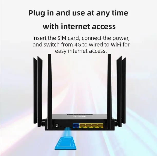 Router industriale 4G Cpe Wireless Wifi Antenna staccabile Router 4G con slot per scheda SIM 5 paesi Wiruropean WAN/LAN