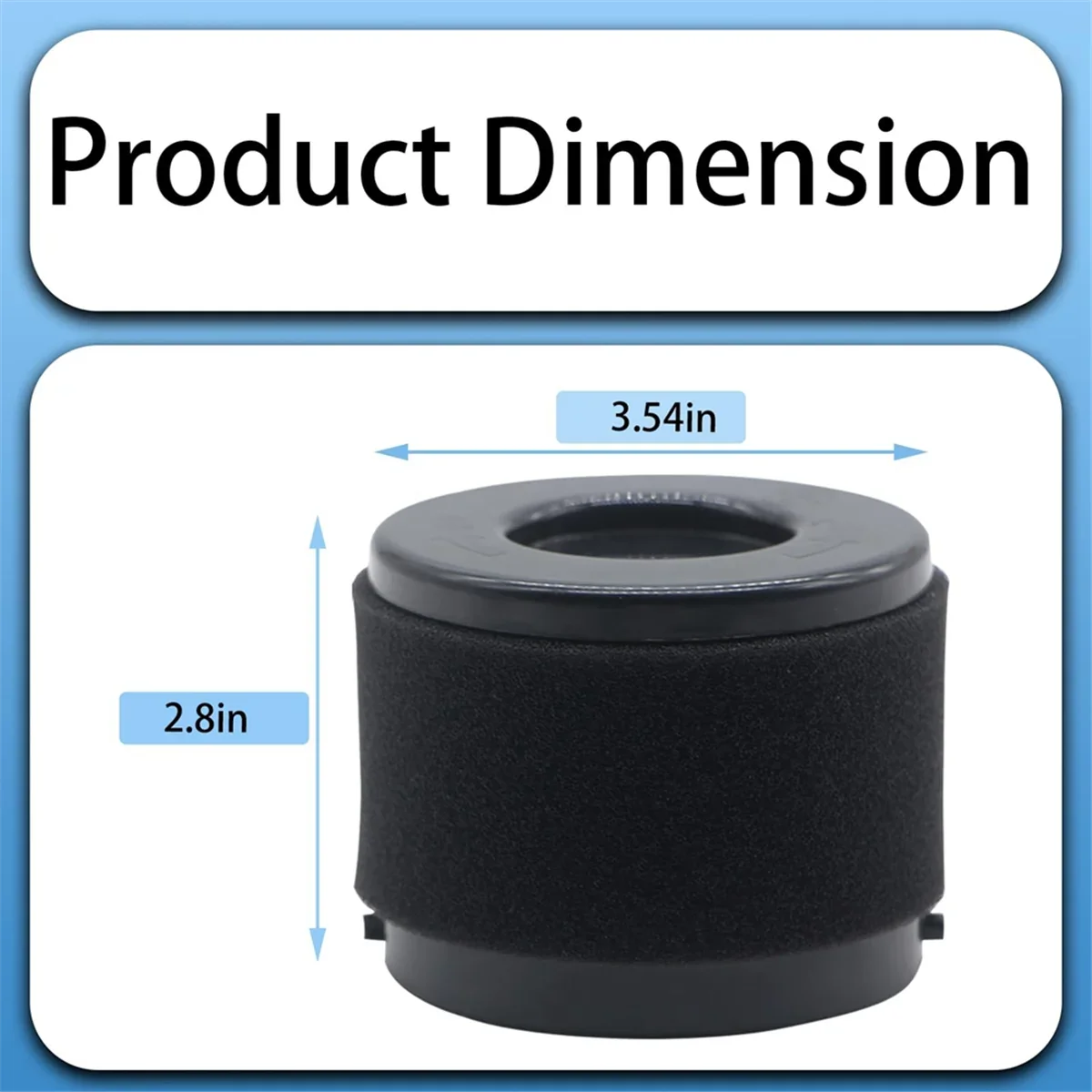 A01R! 49-90-0160, 49-90-1951 Filters for Milwaukee Compact Vacuum 0882-20 M18, 2 Pack HEPA Filters and 4 Pack Foam Filters