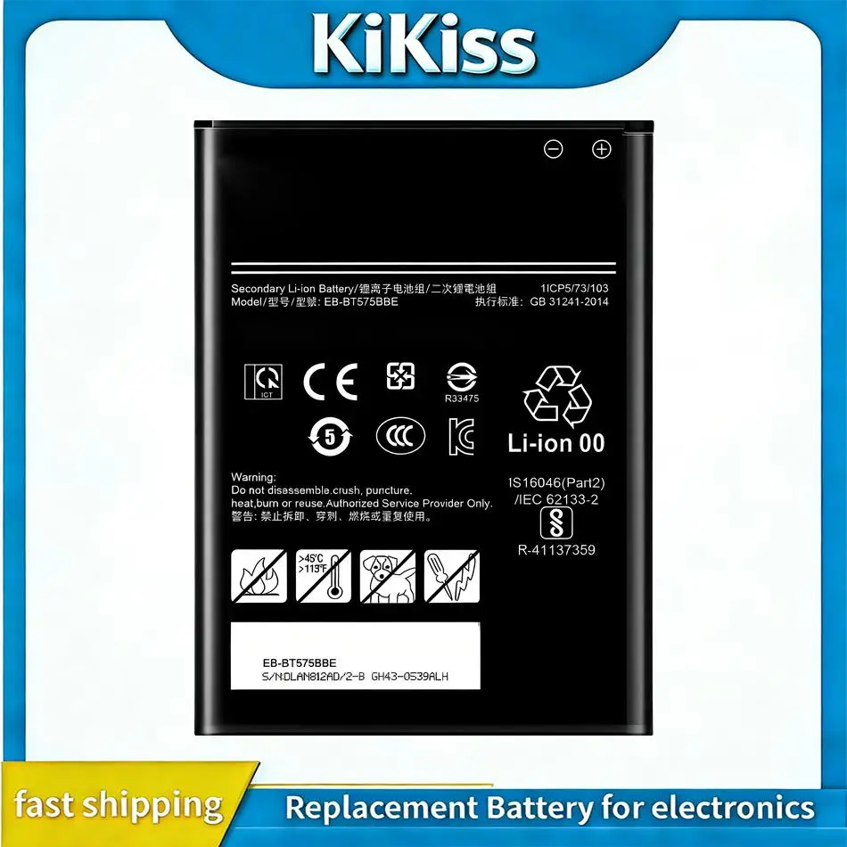 

Аккумулятор для планшета EB-BT575BBE 5050 мАч для Samsung Galaxy Tab Active 3 SM-T575 T575 SM-T570 GH43-05039A