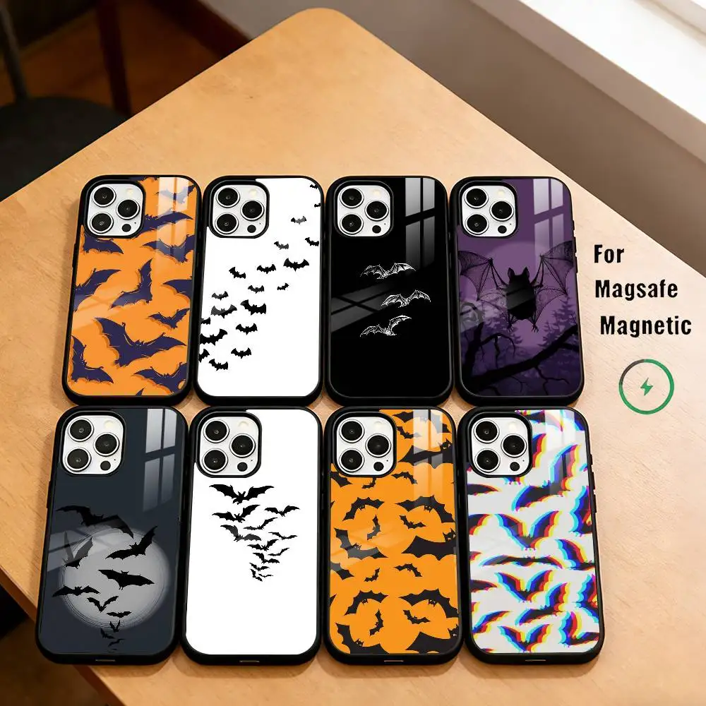 

halloween bat Phone Case For iPhone17,16,15,14,13,12,11 Plus,Pro Magnetic For Magsafe Wireless Charging