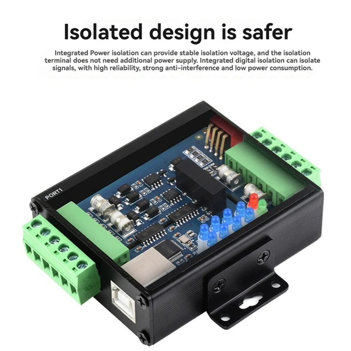 

M85K USB to 4CH RS485 Industrial Isolated Converter CH344L 1200bps - 460800bps USB Converter Multiple Protection