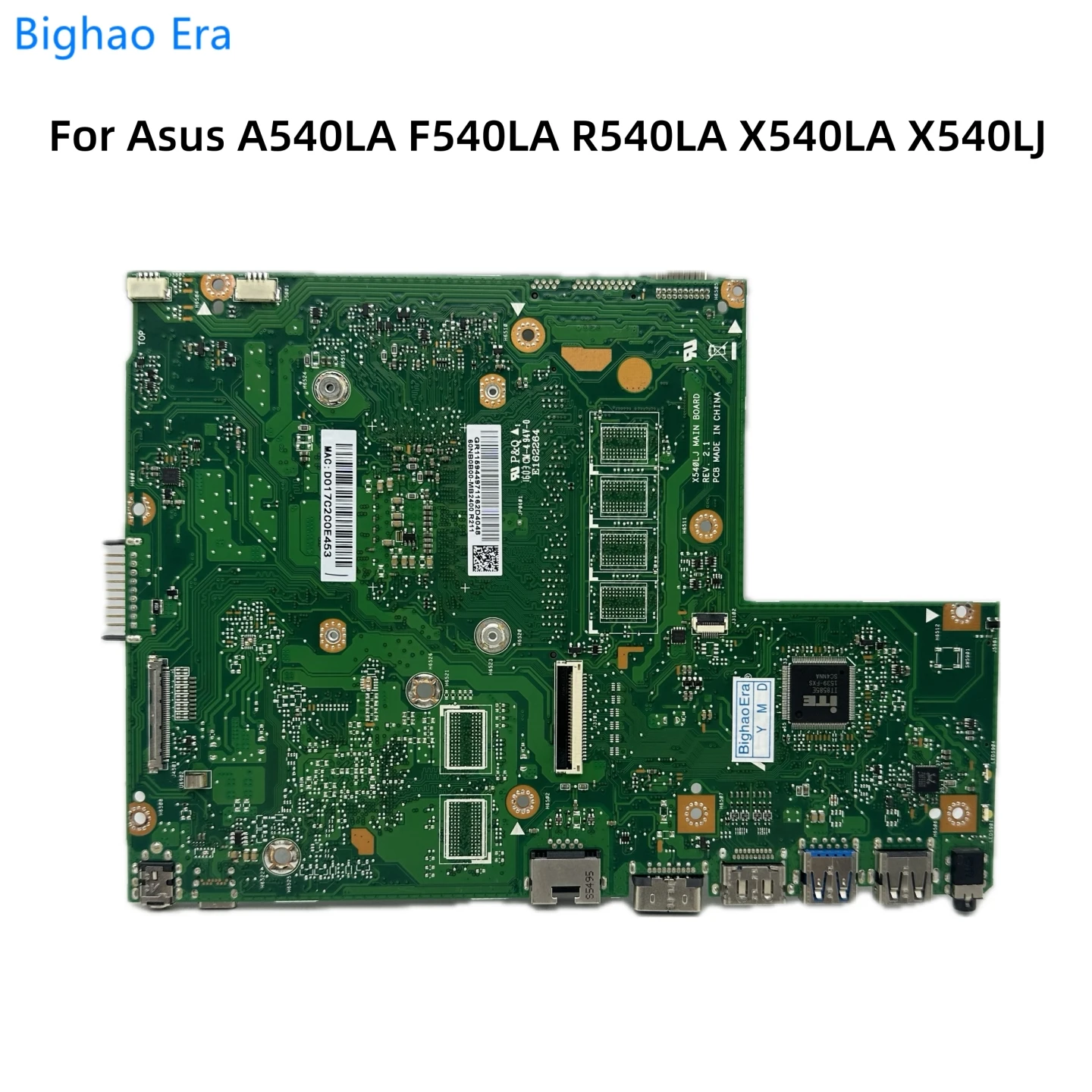 For Asus A540LA F540LA K540LA R540LA X540LA Laptop Motherboard With i3 i5 i7 CPU UMA DDR3 0G-RAM X540LJ MAIN BOARD REV.2.1