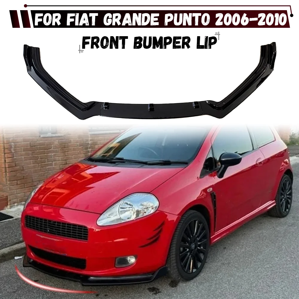 Protector de Parachoques Delantero para Fiat Grande Punto 2006 2007 2008 2009 2010, Cubierta de Labio Delantero, Protector de Parachoques