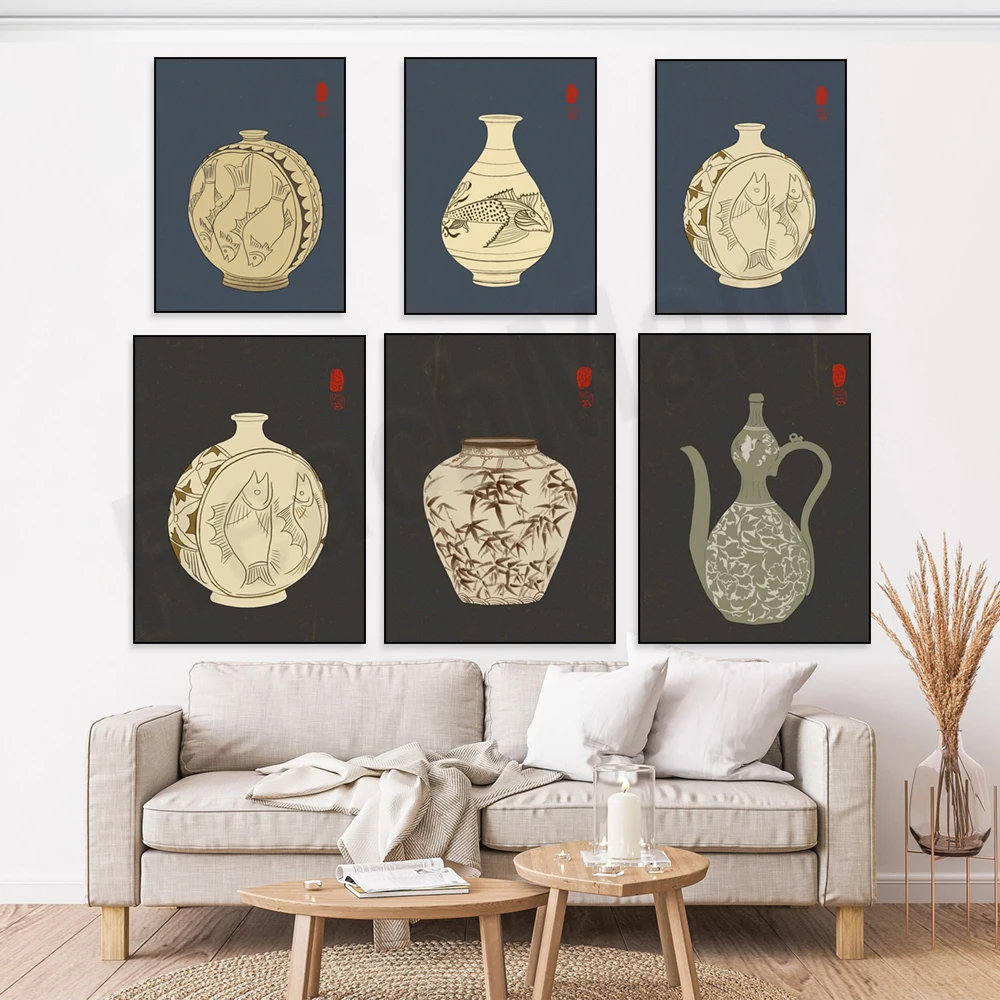 Korean Arts And Lifestyle - Sztuka inspirowana koreańskimi skarbami narodowymi: ilustracja