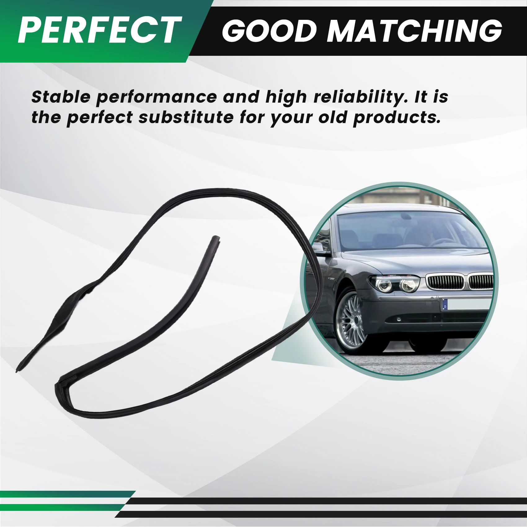 A85E-Rear Door Rubber Seal For BMW F01 F02 740I 750I 740Li