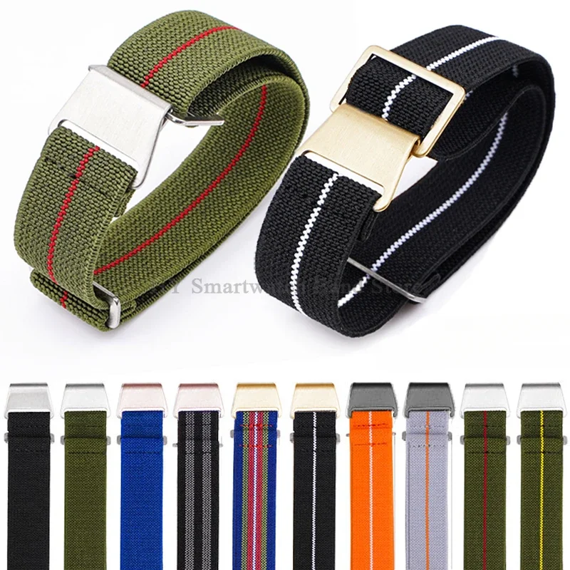 Nylon Woven Watch Strap 18mm 20mm 22mm for Tudor for Seiko for Omega for Amazfit Parachute Backpack Watch Band Sport Wrist Band