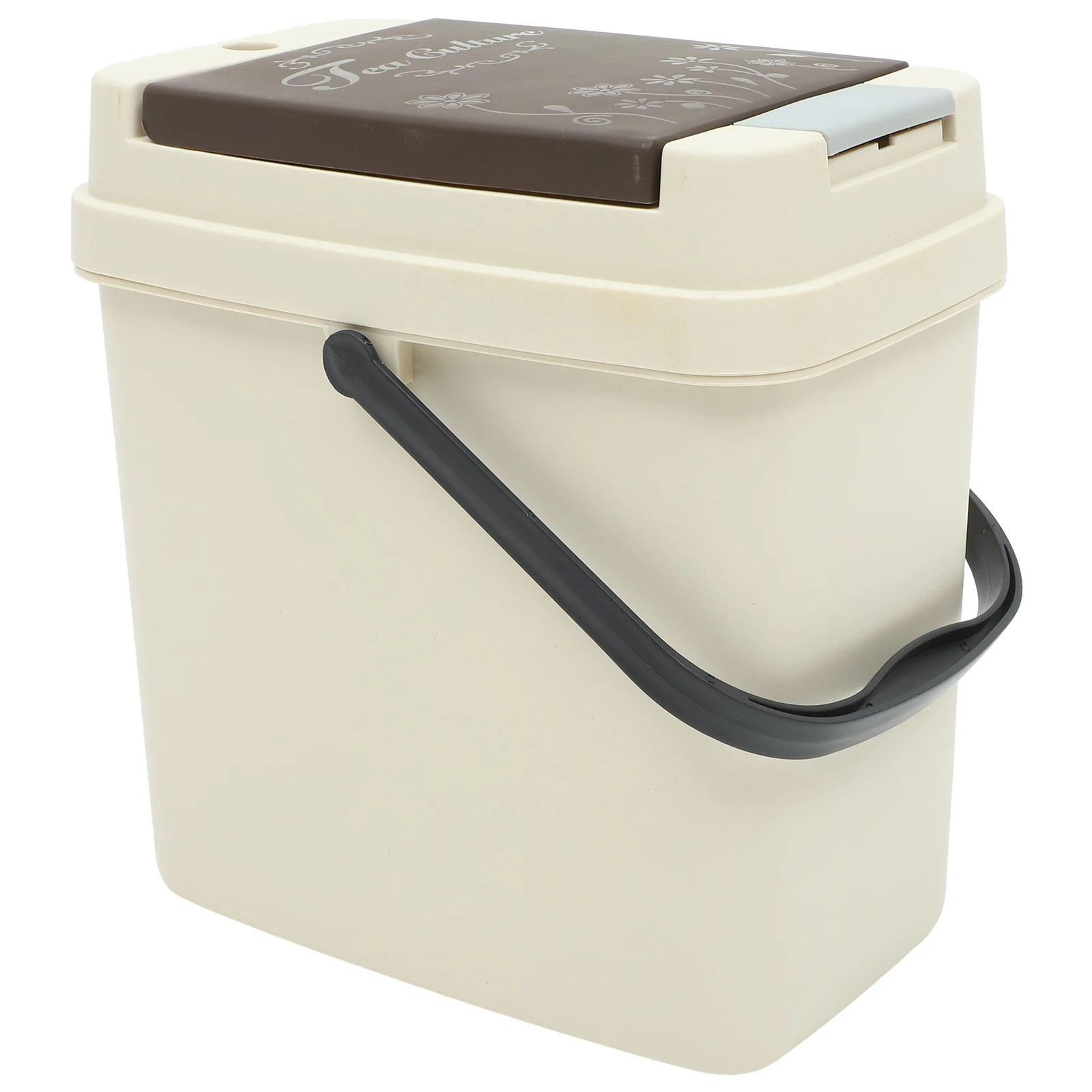 

One Button Open Large Capacity Plastic Trash Can Strainer Kitchen Garbage Bin Tea Draining Wastebasket Odorless Home